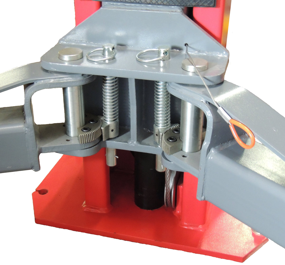 Launch 9,000 lb Two Post Clear Floor - Asymmetric - RED - TLT240SC-R