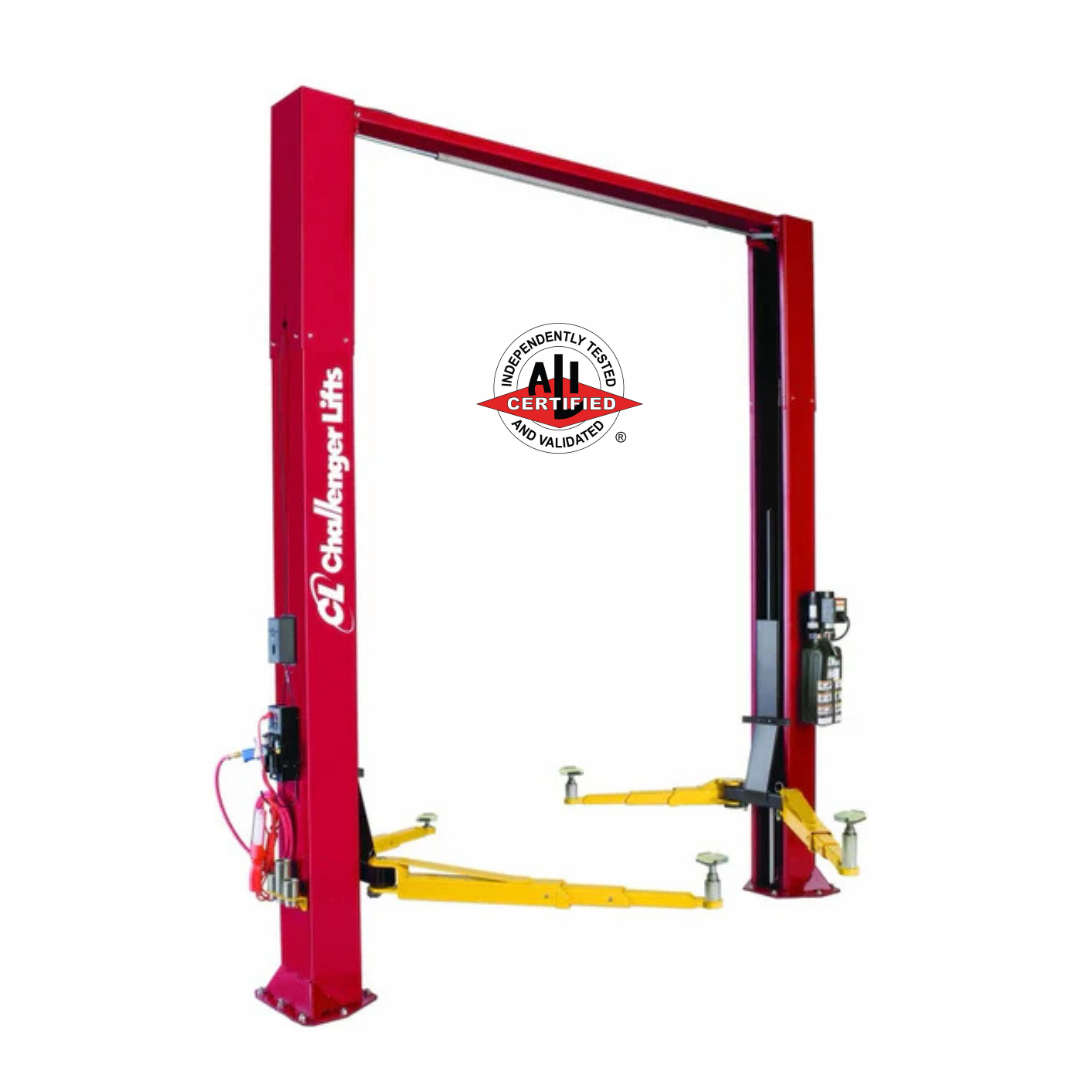 Challenger Lifts 10K Two Post Versymmetric Adjustable Lift CL10AV3-DPC-EV