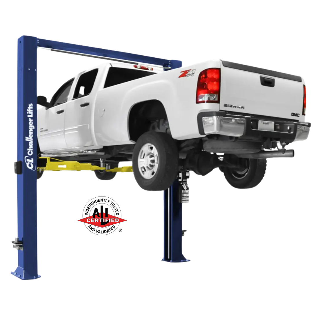 Challenger Lifts 12000 lbs. 2 Post Adjustable Car Lift w/ 1ft Extension & Quick