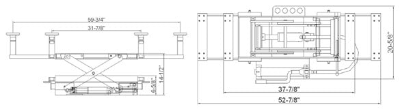 Tuxedo SJ-35 Sliding Jack 3,500 lb. Capacity