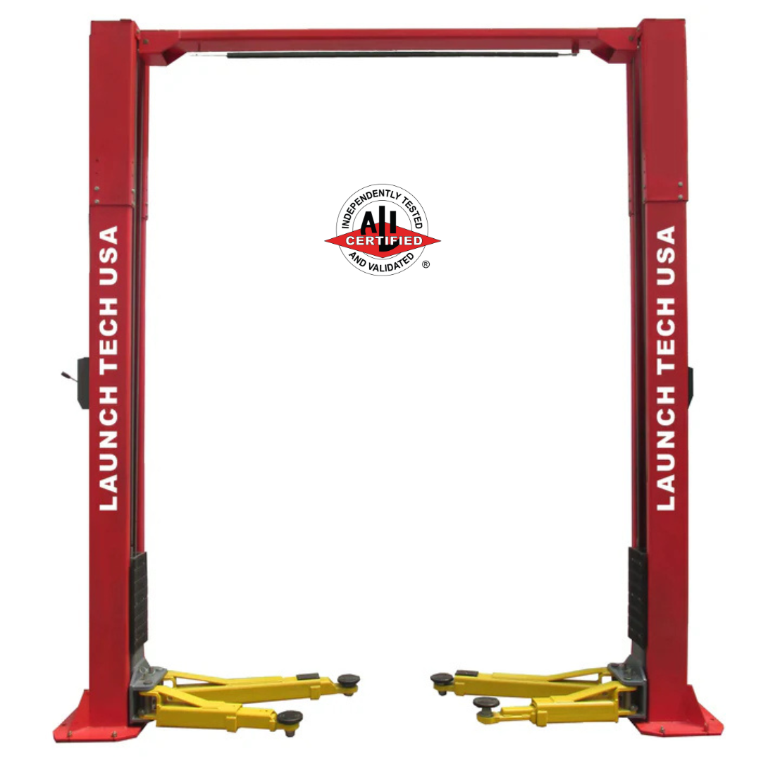 Launch Tech USA TLT211-AS 11,000 lb Clear Floor Asymmetric ALI 2 Post Lift