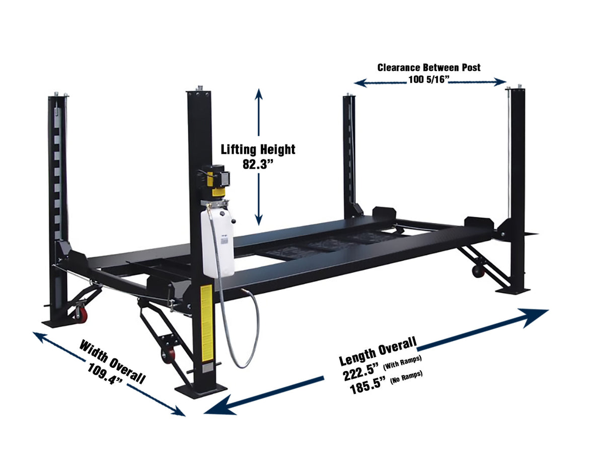 Legacy Automotive Lifts - 8,000 lb Deluxe Storage Lift Extended Length / Height