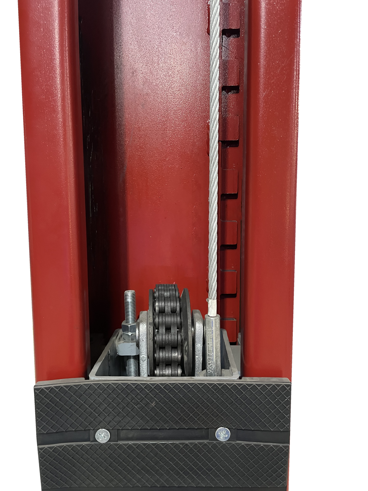 Launch Tech USA 9,000 lbs. Two Post Floor Plate - Symmetric - RED - TLT240SB-R