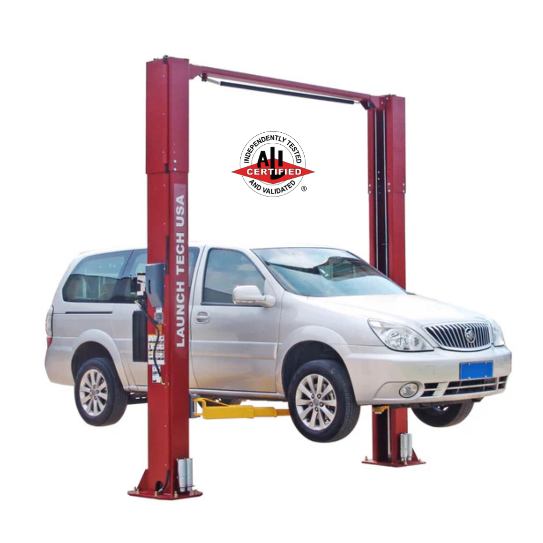 Launch Tech USA TLT210-XT-R 10,000lb. Capacity Two Post Lift with Adjustable Hei