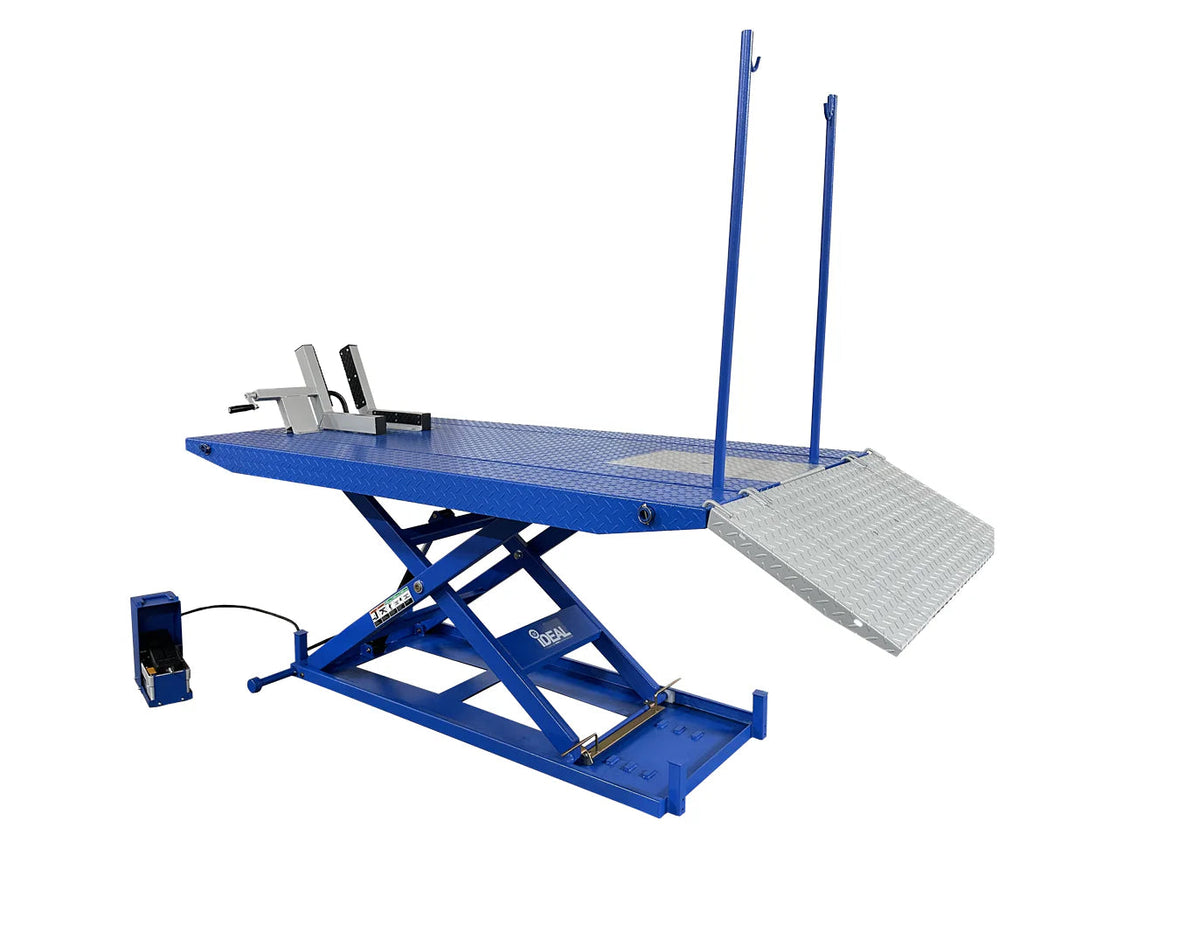 iDEAL Tool Air/Hydraulic Motorcycle Lift Benches M-1500C-HR