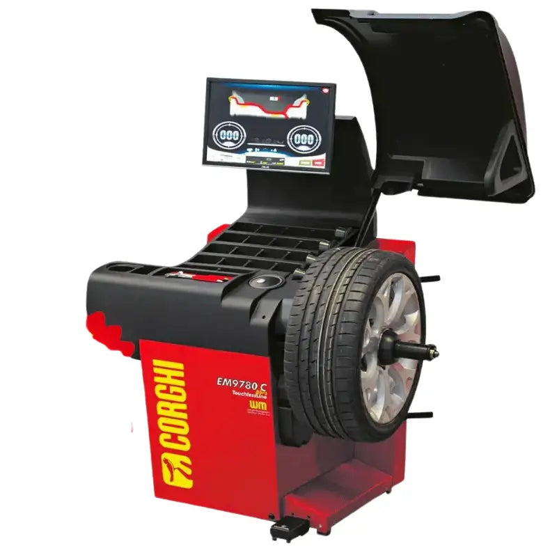 Corghi EM9780C Plus AutomaticLine Touchscreen Wheel Balancer