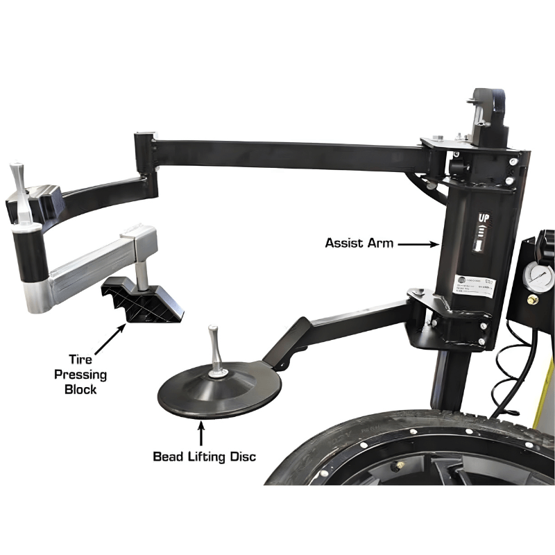 Atlas PTC300 Rim-Clamp Tire Changer w/ Assist Arm