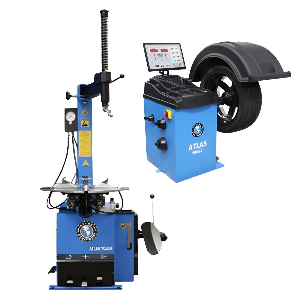 Atlas TC229 Tire Changer With WB41 Wheel Balancer Combo 5