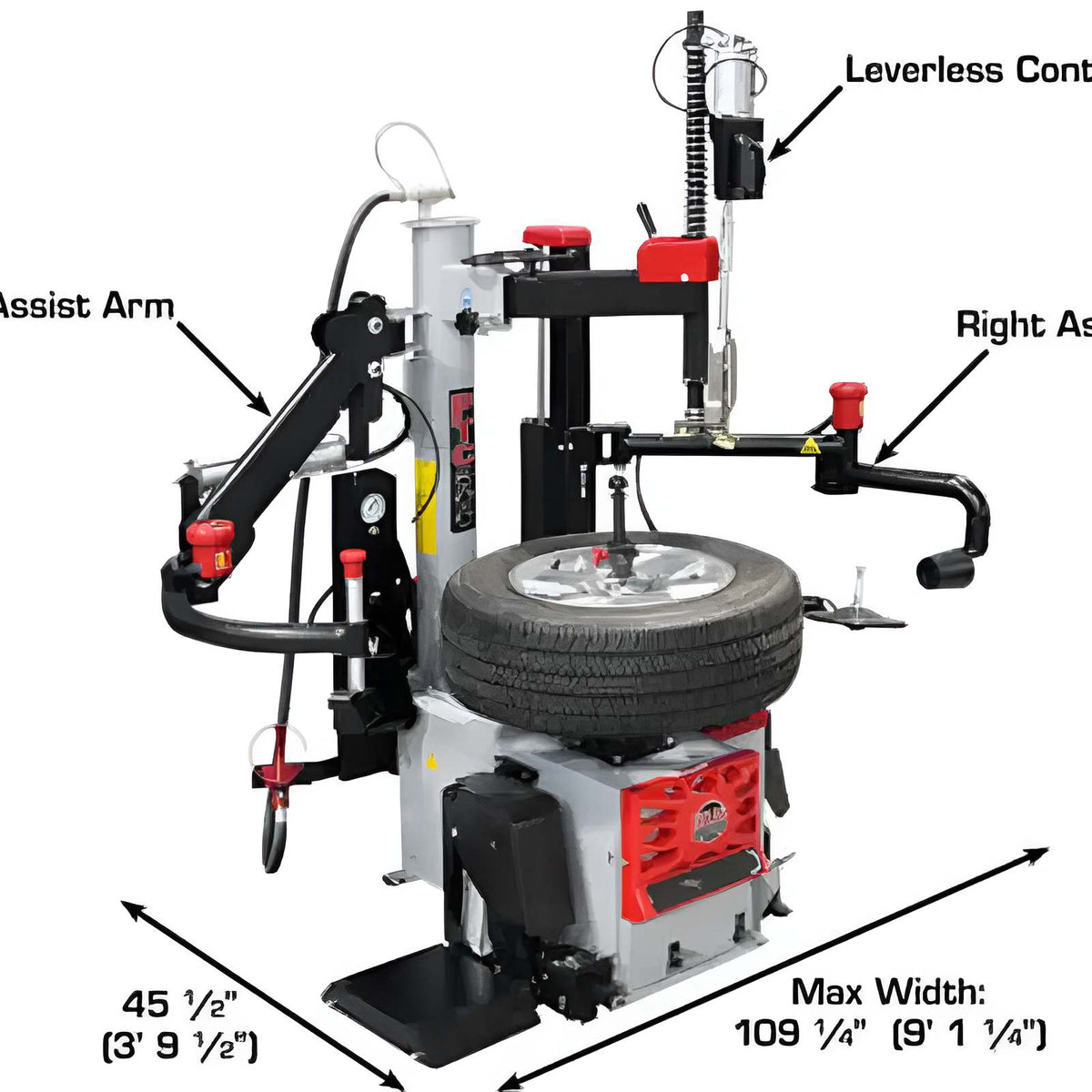 Atlas PTC500 Center Post Tire Changer w/ Assist Arms