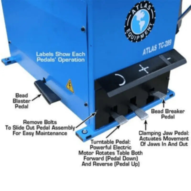 Atlas TC289 Tire Changer+ WB11 Wheel Balancer Deluxe Motorcycle Combo