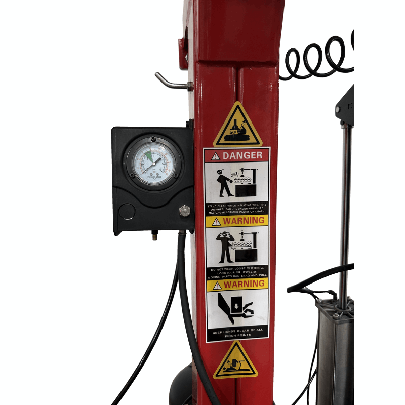 Tuxedo TC-1300 Tire Changer - Tiltback Press Arm w/ Leverless Demount Tool