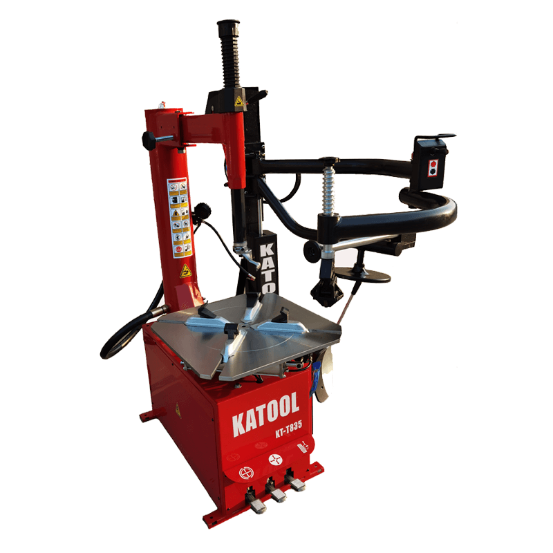 Katool KT-T835 Wheel Clamp Tire Changer Machine - Dual Assist Arm