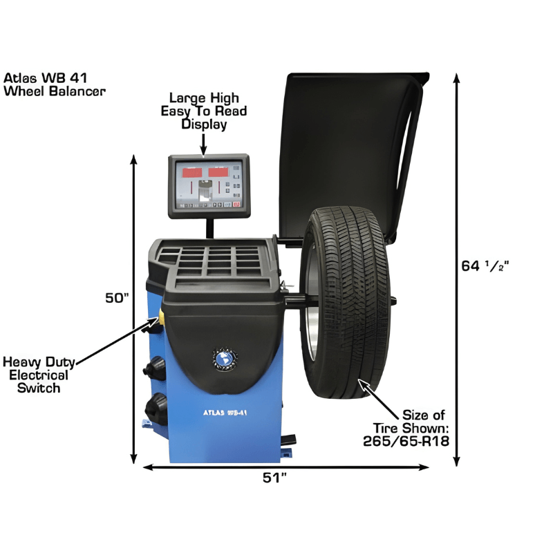 Atlas WB41 Computerized Wheel Balancer