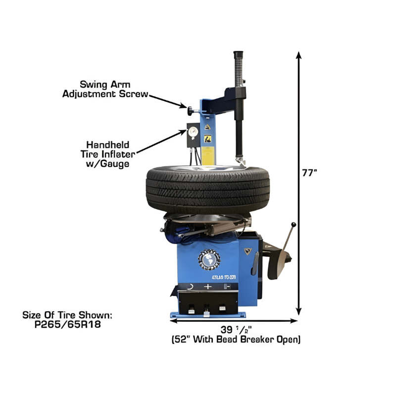 Atlas TC229 Tire Changer With WB41 Wheel Balancer Combo 5