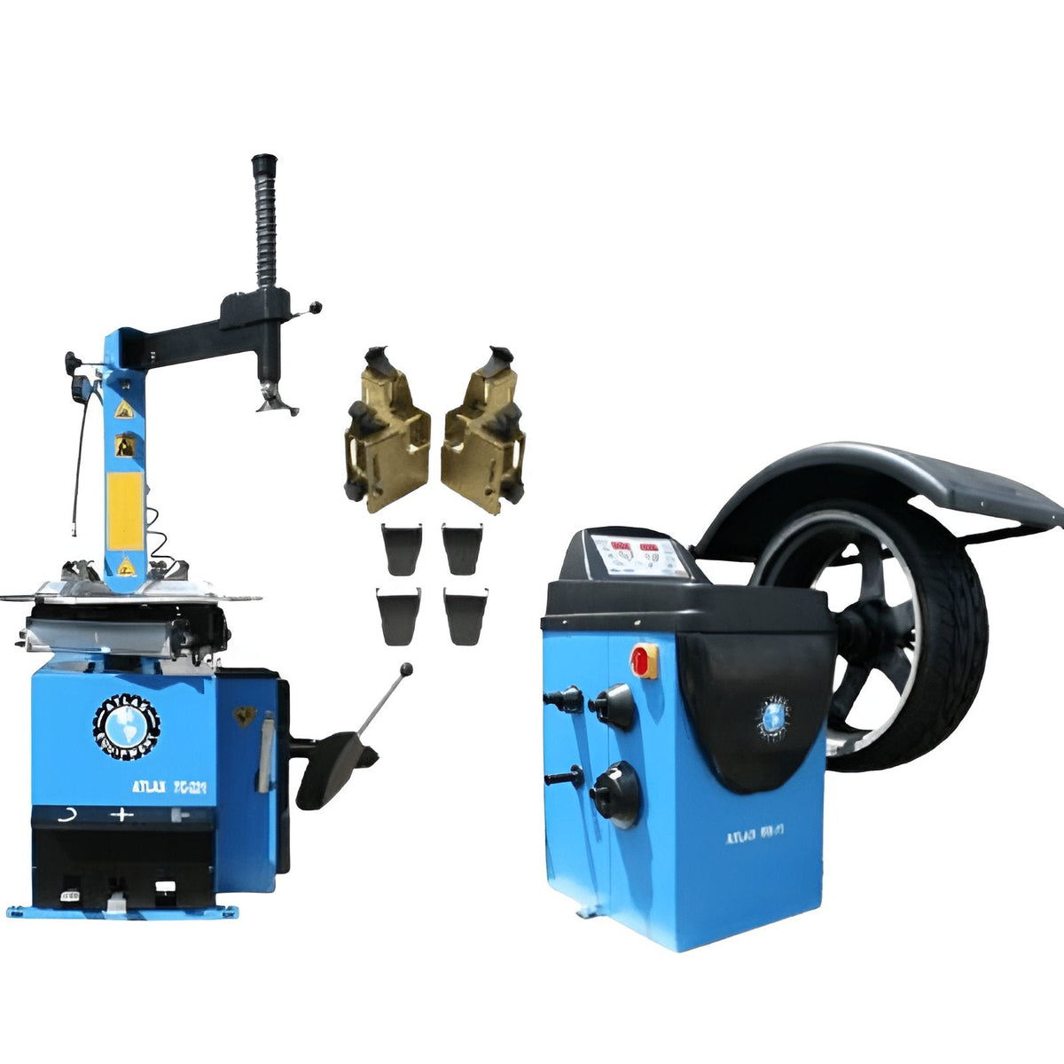 Atlas TC221 Tire Changer + WB11 Wheel Balancer Motorcycle Combo