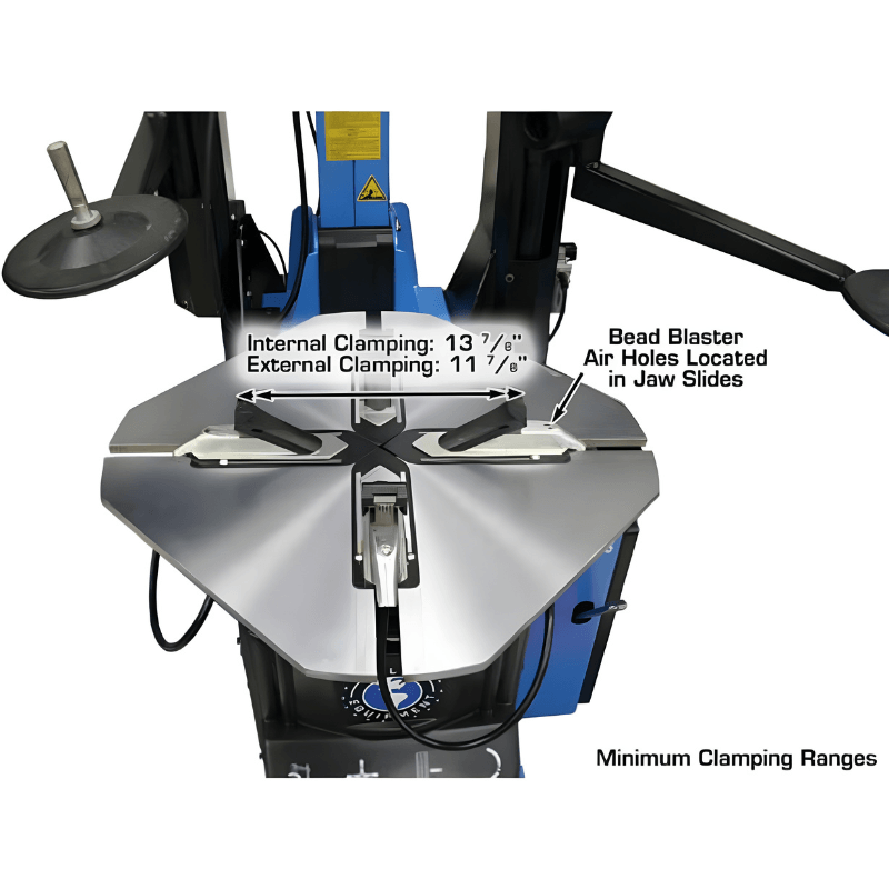 Atlas TC755DAA Wheel Clamp Tire Changer - Dual Assist Arms