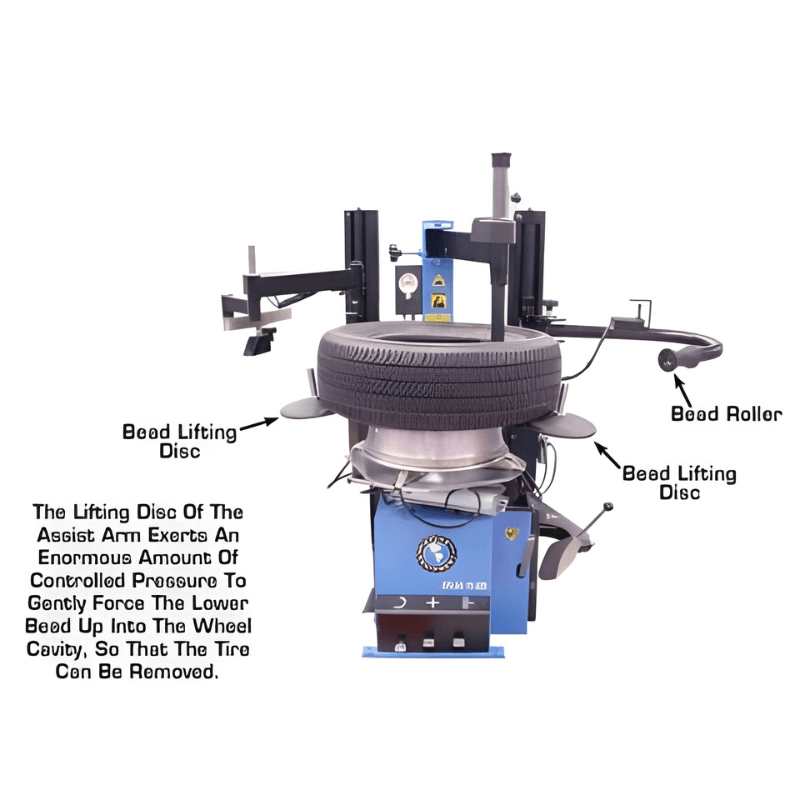 Atlas TC229DAA Rim-Clamp Tire Changer w/ Dual Assist Arms