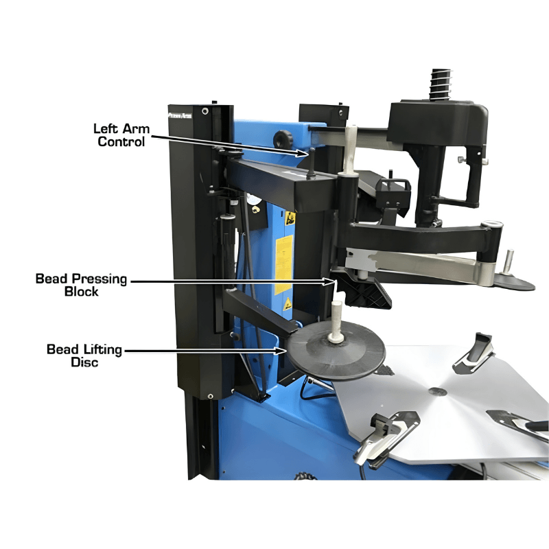 Atlas TC755DAA Wheel Clamp Tire Changer - Dual Assist Arms
