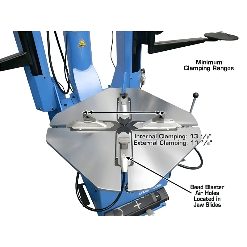 Atlas TC289DAA Tire Changer With WB11 Wheel Balancer Combo 9