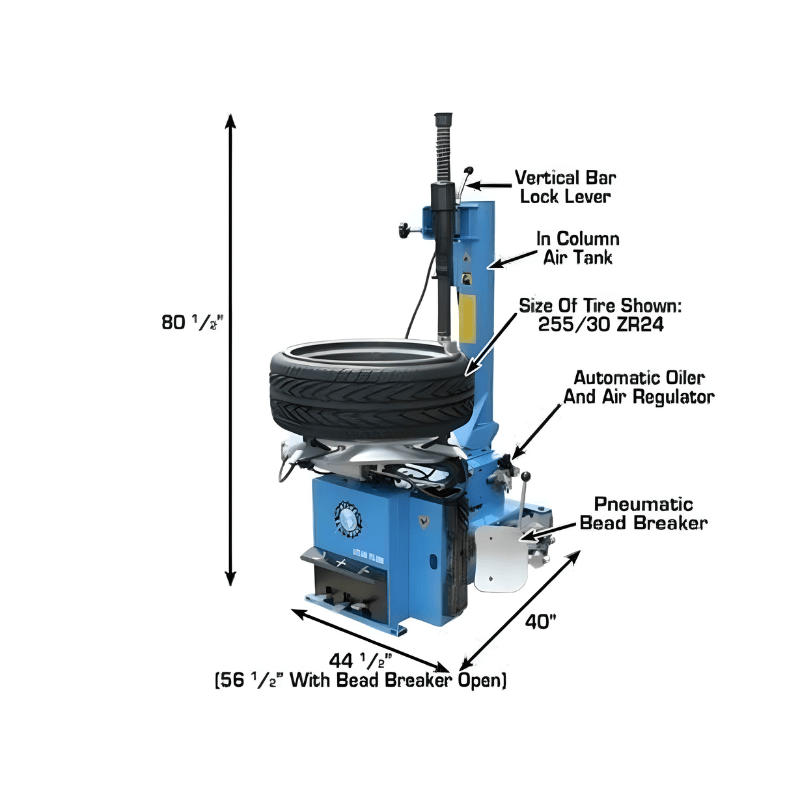 Atlas TC289 Tire Changer With WB11 Wheel Balancer Combo 8