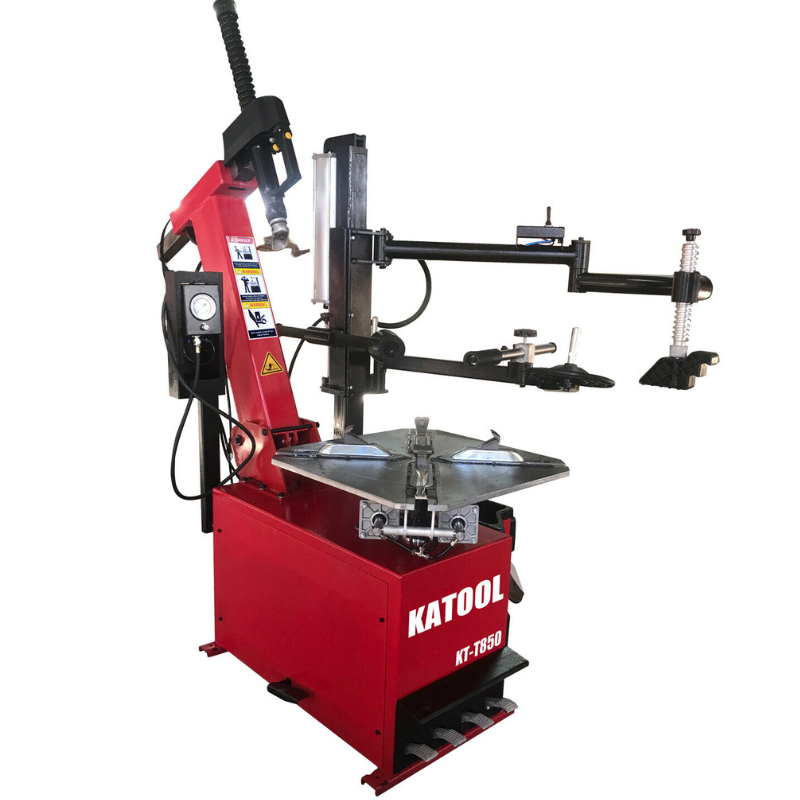 Katool KT-T850 Tilt-Arm Wheel Clamp Tire Changer Machine with Wheel Balancer KT-