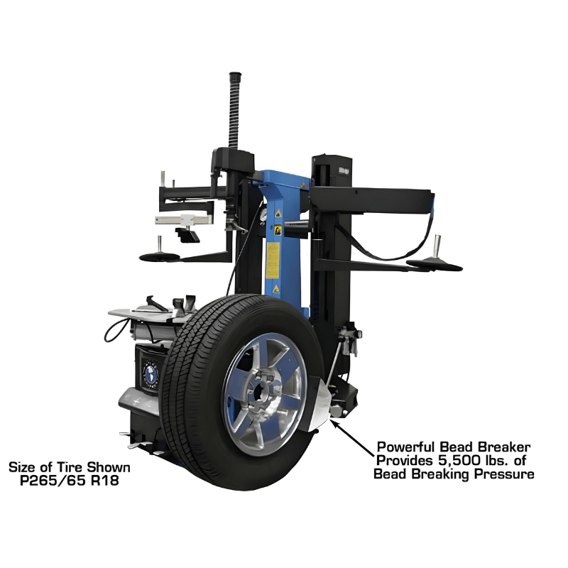Atlas TC755DAA Wheel Clamp Tire Changer - Dual Assist Arms