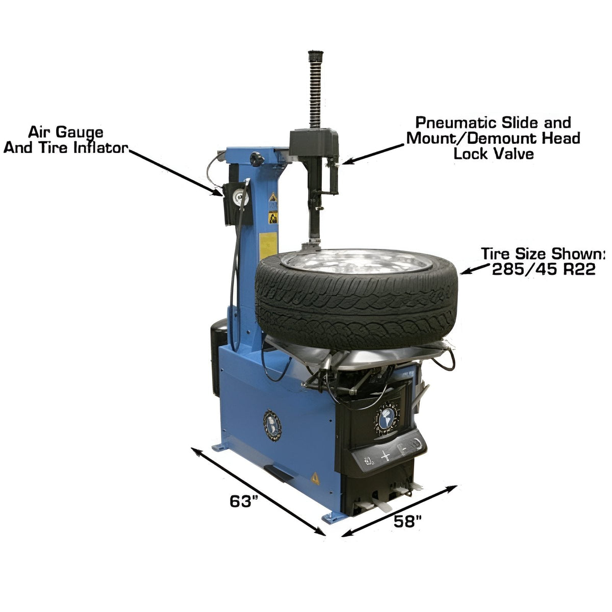 Atlas TC755EZ Tire Changer With WB49-2 PRO Wheel Balancer Combo 4