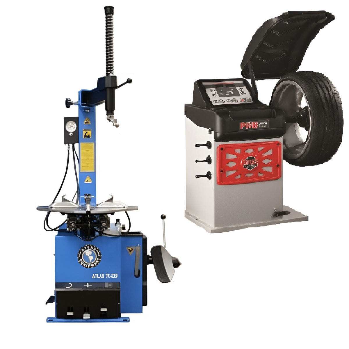 Atlas TC229 Tire Changer With PWB50 Wheel Balancer Combo 7