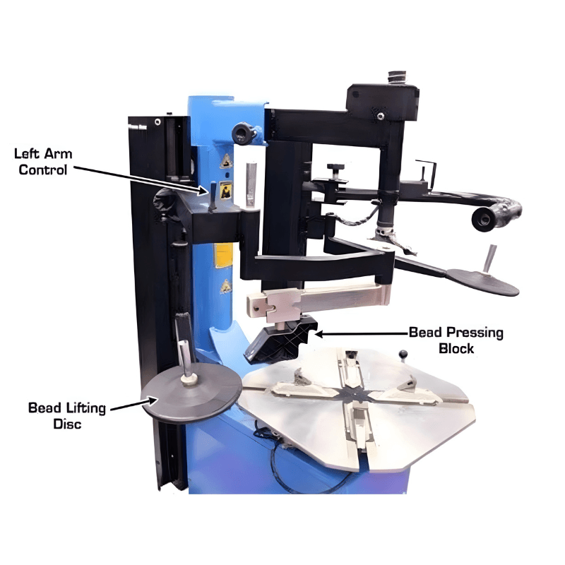 Atlas TC289DAA Extra Large Rim-Clamp Tire Changer w/ Dual Assist Arms