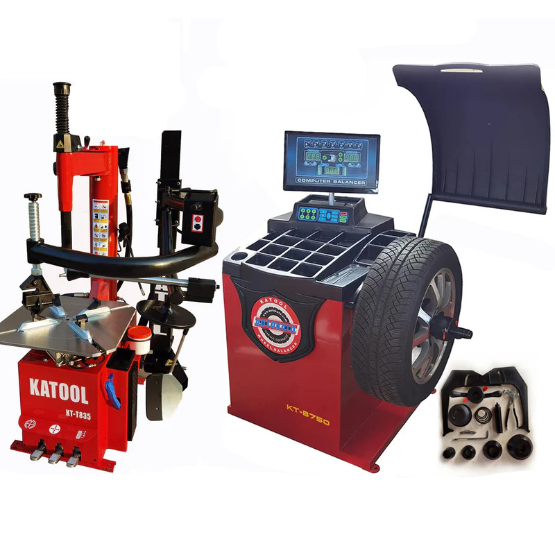 Katool KT-T835 Tire Changer with Wheel Balancer KT-B750 Combo