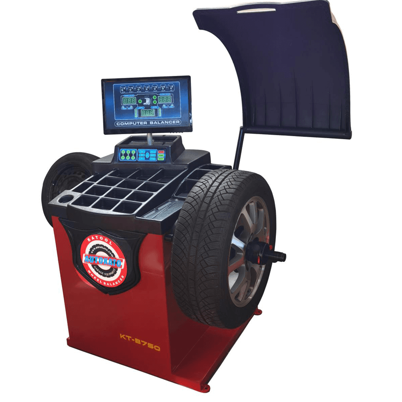 Katool KT-T850 Tilt-Arm Wheel Clamp Tire Changer Machine with Wheel Balancer KT-