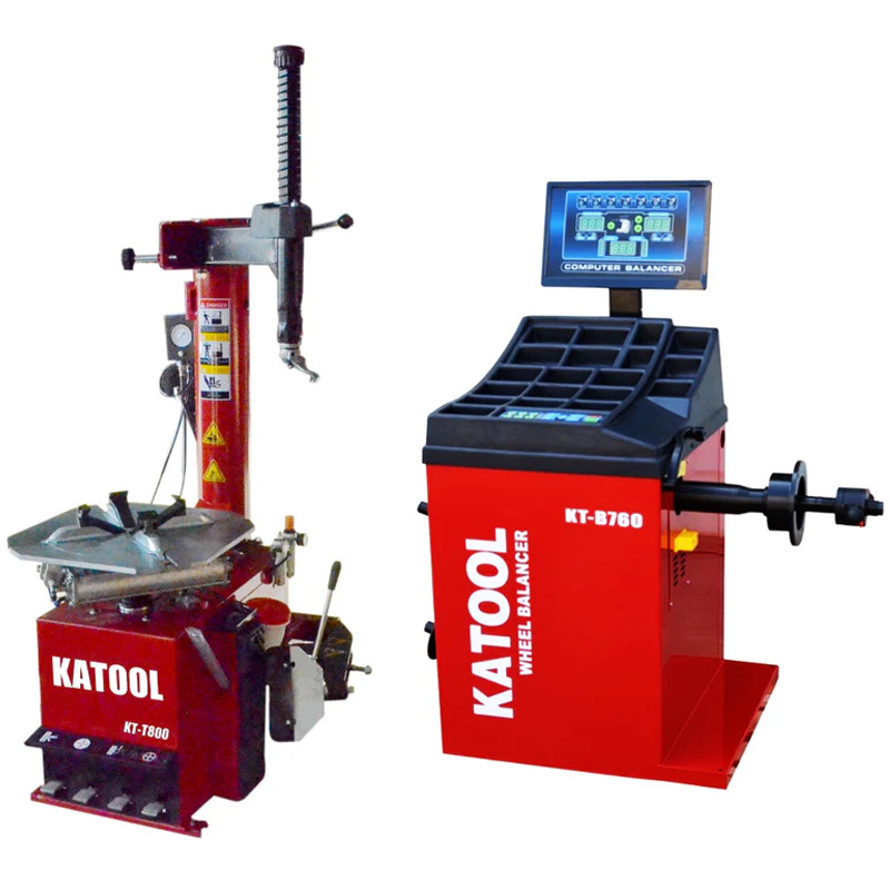 Katool KT-T800 Tire Changer with Wheel Balancer KT-B760 Combo