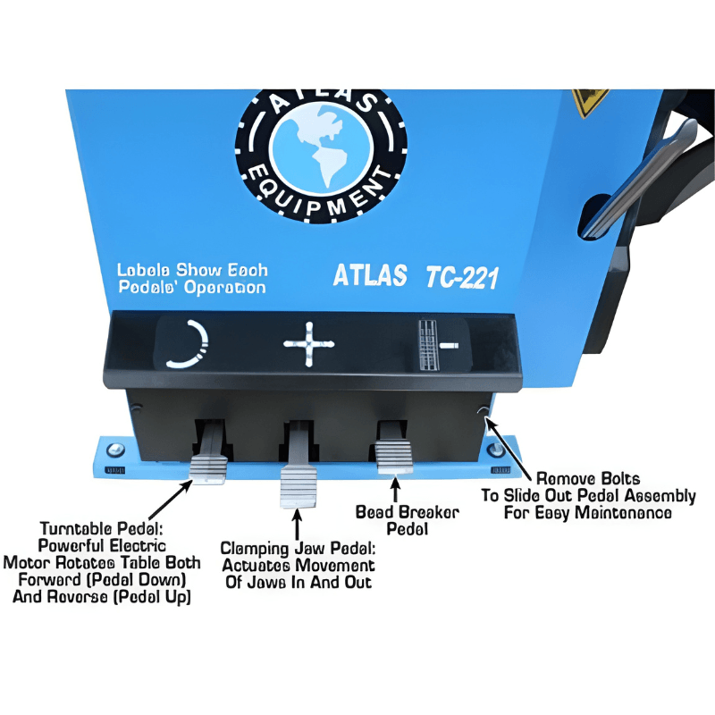 Atlas TC221 Tire Changer With WB11 Wheel Balancer Combo EC
