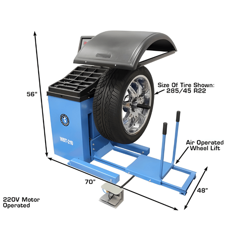 Atlas WBT-210 Heavy Duty Truck Wheel Balancer