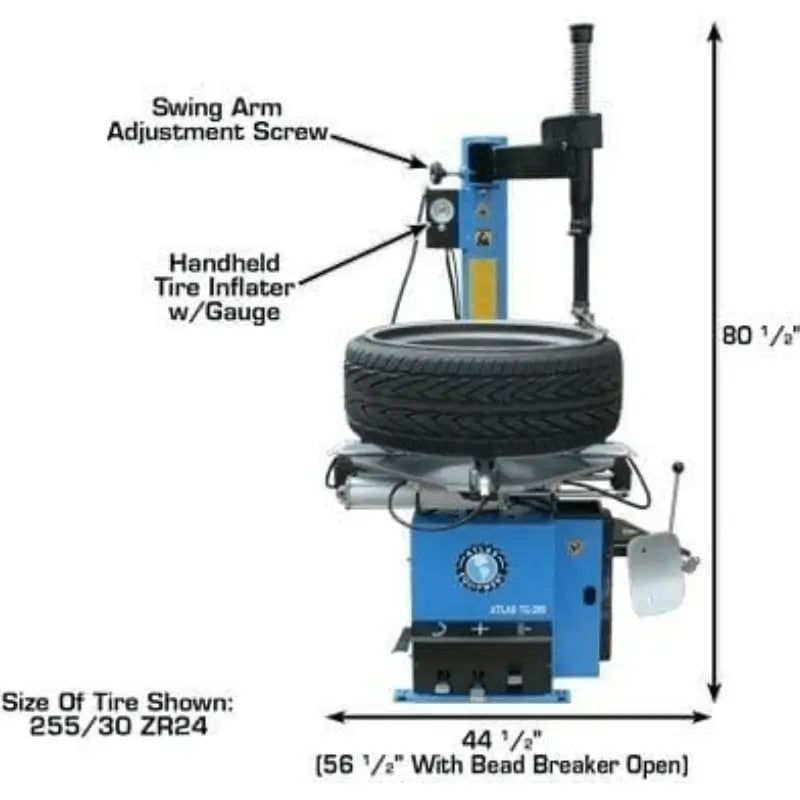 Atlas TC289 Tire Changer+ WB11 Wheel Balancer Deluxe Motorcycle Combo