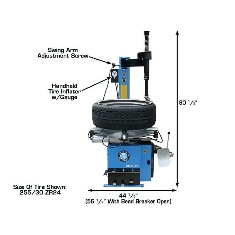 Atlas TC289 Tire Changer With WB11 Wheel Balancer Combo 8