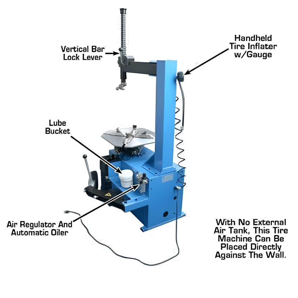 Atlas TC221 Tire Changer With WB11 Wheel Balancer Combo EC