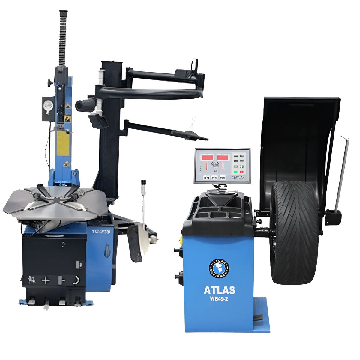 Atlas TC755EZ Tire Changer With WB49-2 PRO Wheel Balancer Combo 4