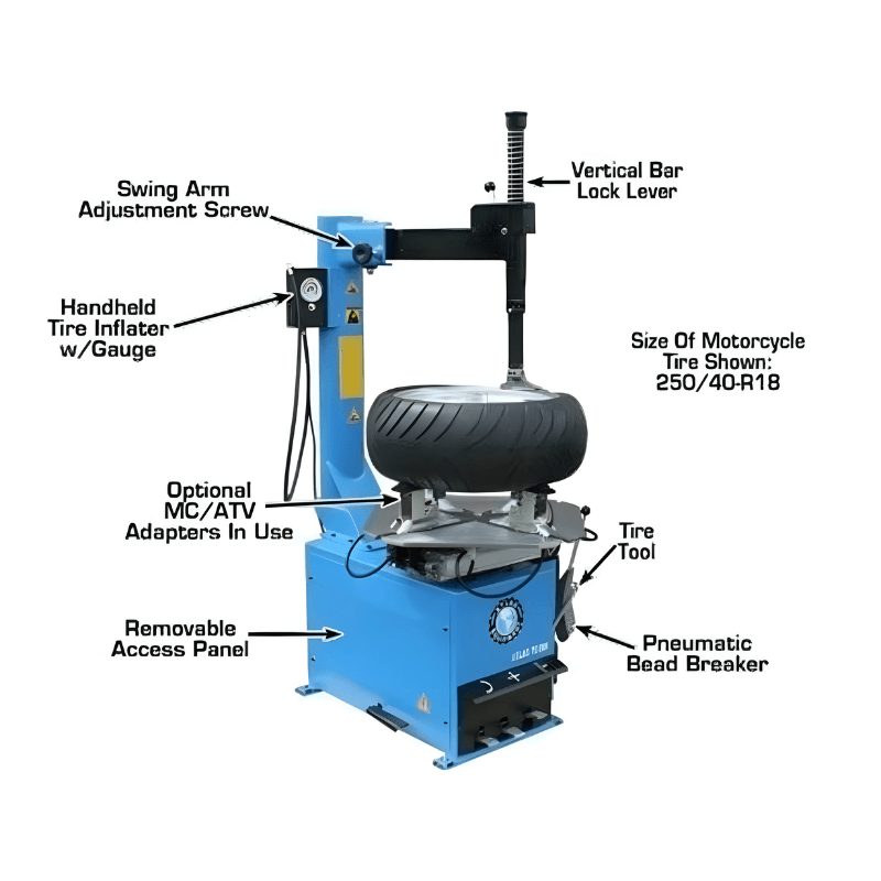 Atlas TC289 Extra Large Rim-Clamp Tire Changer