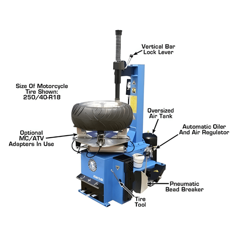 Atlas TC229 Tire Changer With WB41 Wheel Balancer Combo 5