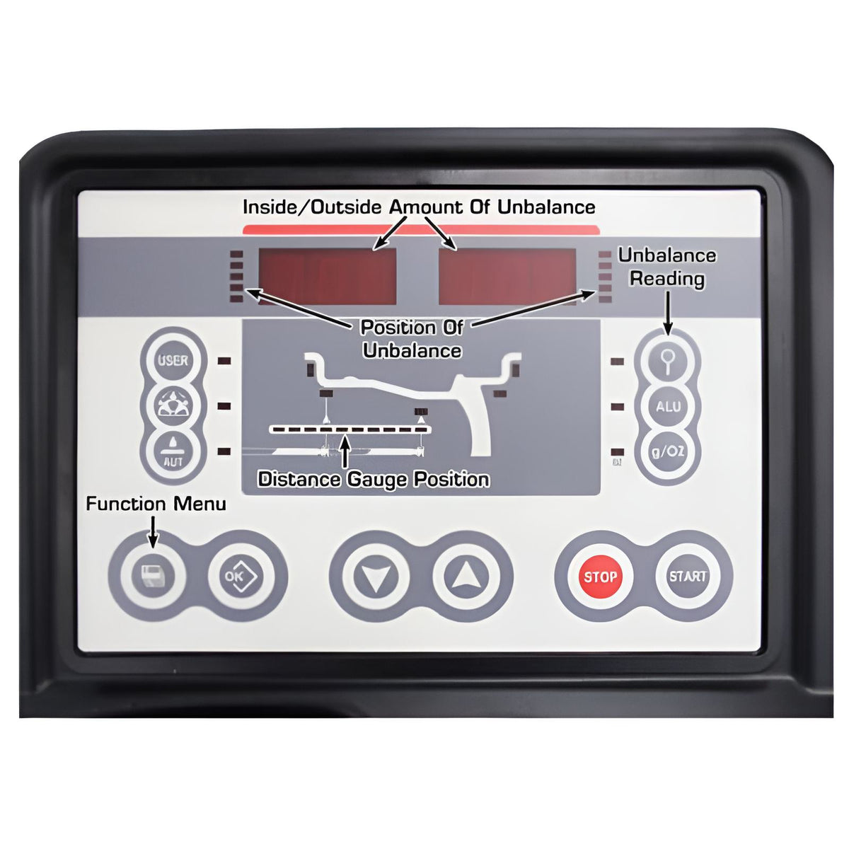 Atlas Platinum PWB50 Premium 2D Computer Wheel Balancer