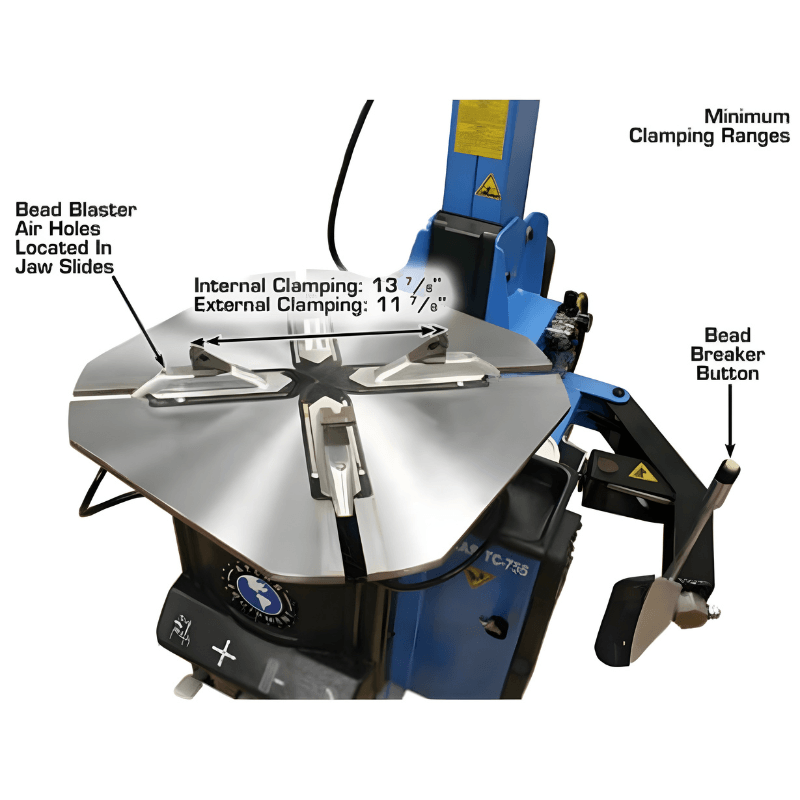 Atlas TC755 Tire Changer With WB49-2 Wheel Balancer Combo 3