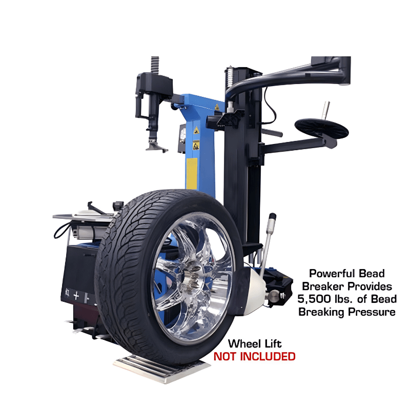 Atlas TC755EZ Tilt-Back Rim-Clamp Tire Changer w/ E-Z Arm
