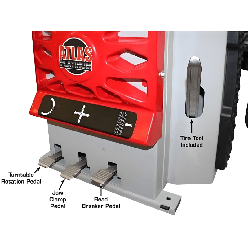 Atlas PTC300 Rim-Clamp Tire Changer w/ Assist Arm
