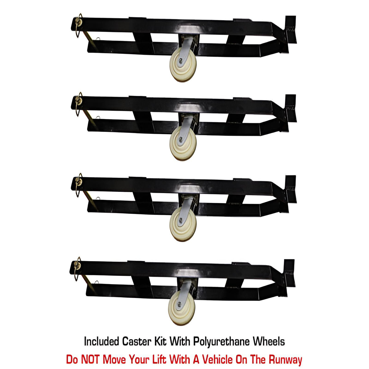 Atlas PRO9000 4 Post Lift + (2) RJ6BK Air Rolling Jack Combo