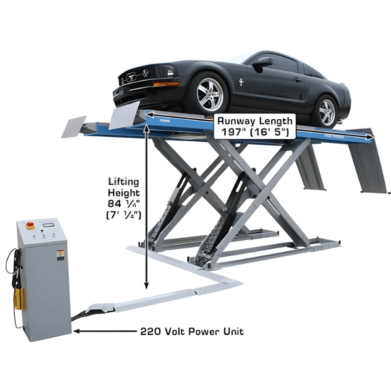 Atlas 12AWFSL-N 12,000 lb Alignment Double Scissor Lift