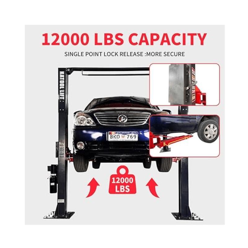 Katool KT-AM120SD 12,000lb 2 Post Car Lift