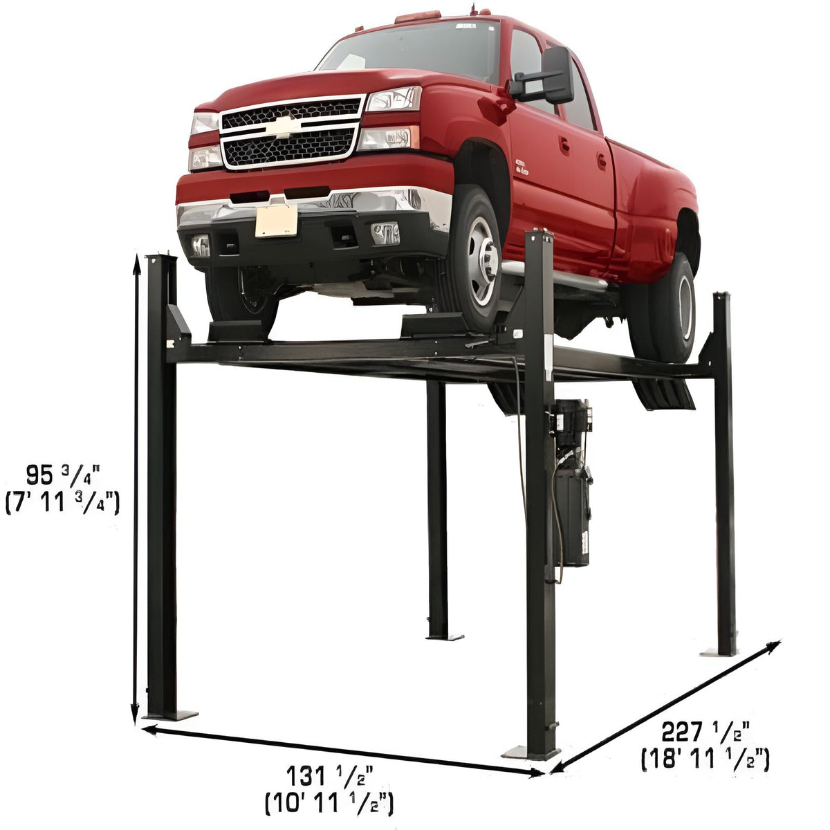 Atlas Garage Pro 9000 4 Post Lift + (2) RJ35 Sliding Jacks Combo