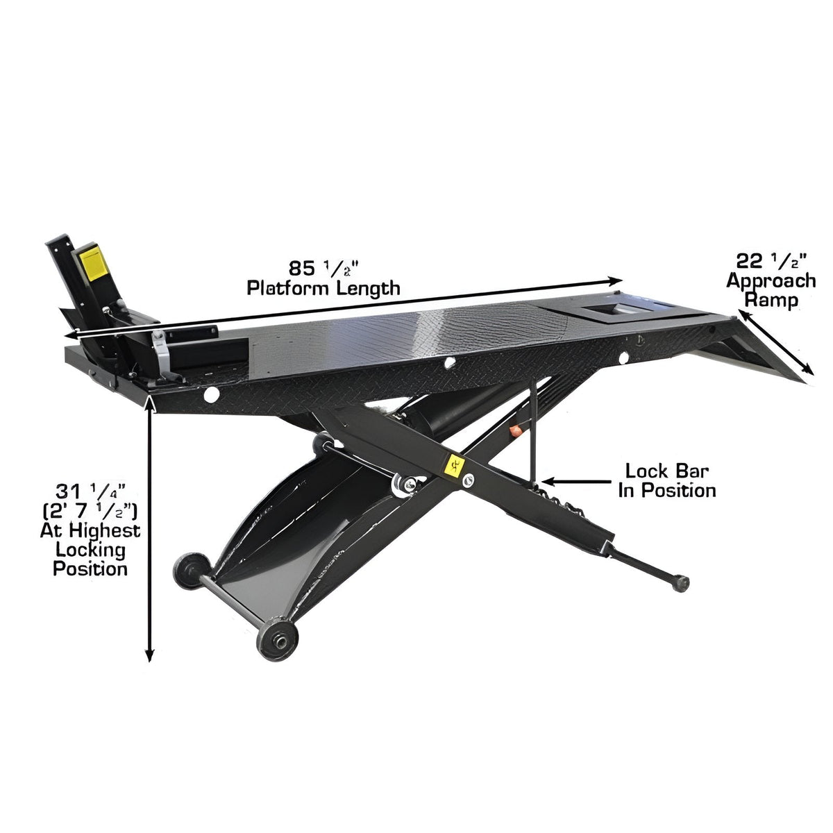 Atlas ACL Motorcycle Lift w/ Roller Plate