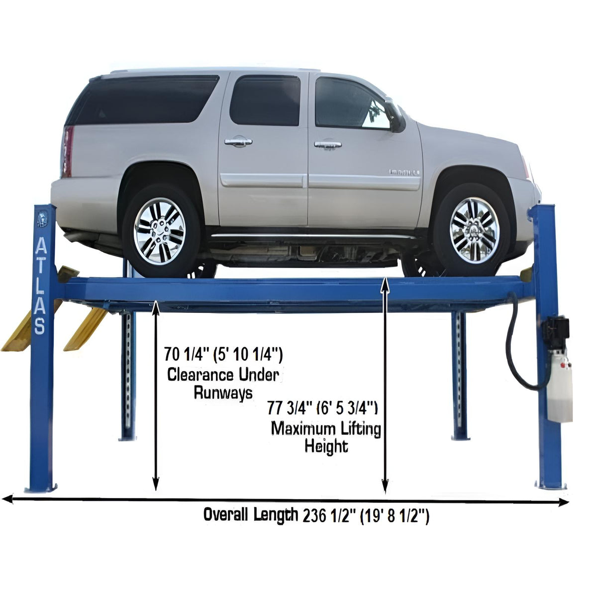 Atlas 412 Lift 12,000 lb  + (2) RJ6 Jacks Combo